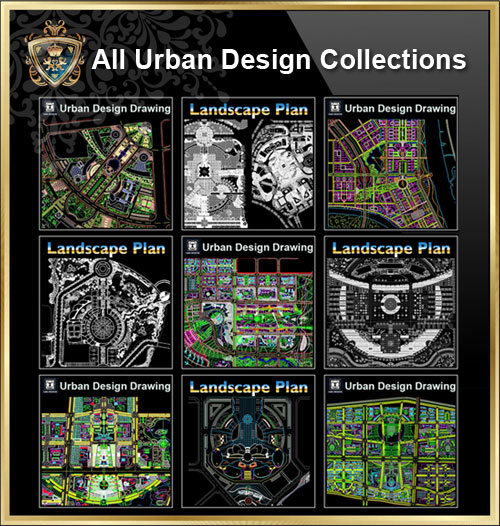 【Alle Urban Design CAD Zeichnungen】 - Hochwertige DWG FILES Bibliothek für Architekten, Designer, Ingenieure und Zeichner