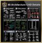 Alle in einer Architektur CAD Details