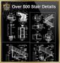 Over 500+ Stair Details CAD Drawings