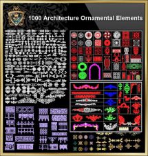 Over 1000 Architecture Ornamental Elements