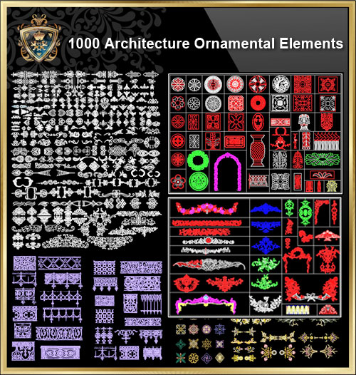【Over 1000 Architecture Ornamental Elements】